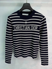 Dior/26 Early Autumn New Striped Knit Long Sleeve