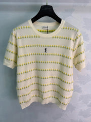 Yves Saint Laurent/26SS New Knit Short Sleeve