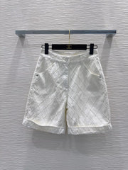 Chanel/26SS New Denim Mid-Length Shorts