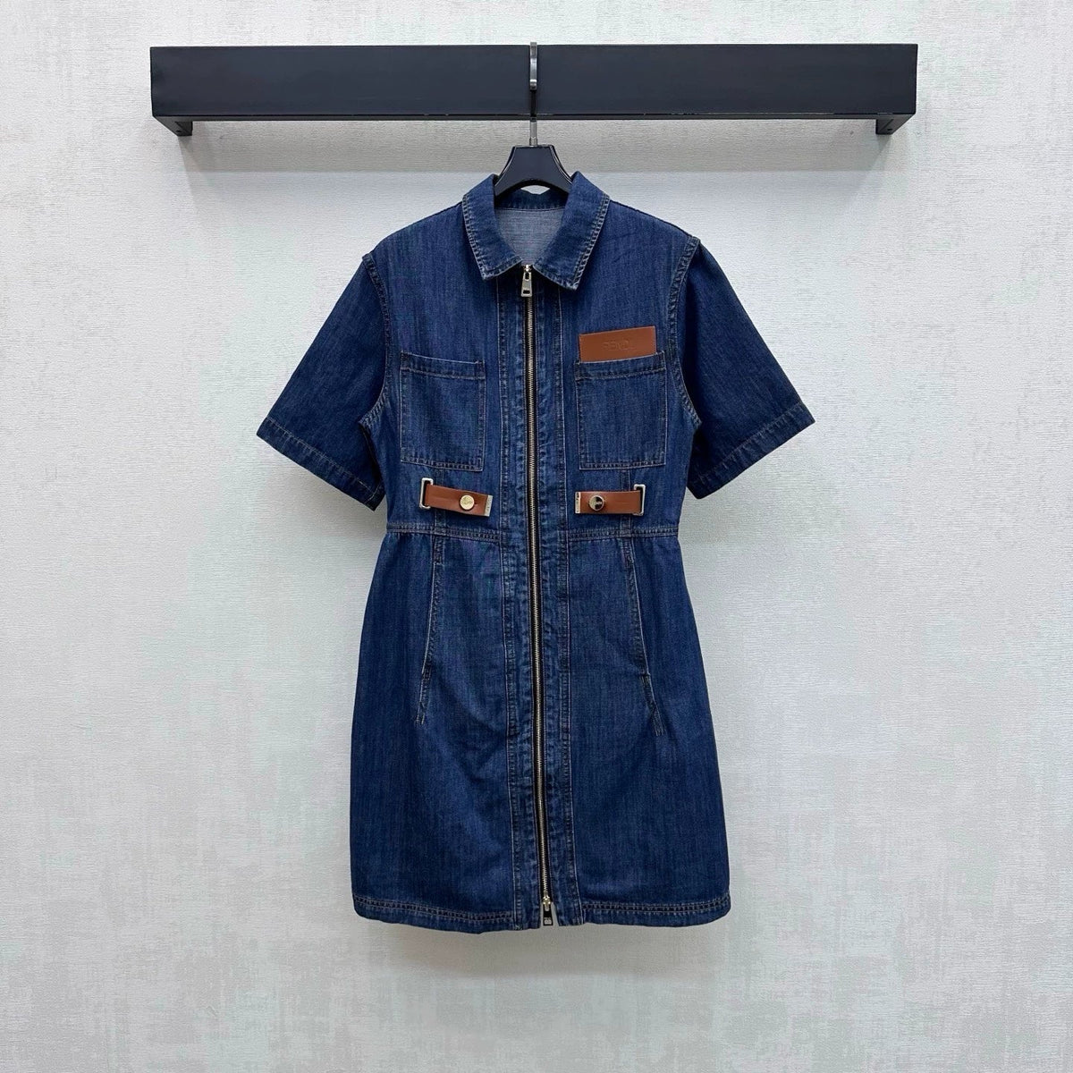 Fendi/26New ArrivalPaneled Denim Dress