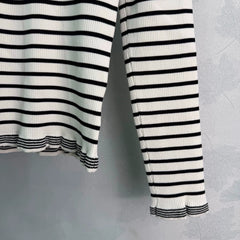 Dior/26 Early Autumn New Striped Wool Sweater