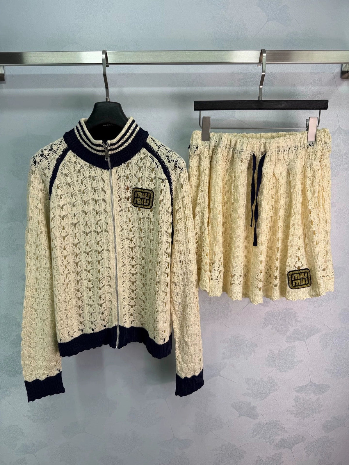 MiuMiu/26 New Hollow-Knit Set