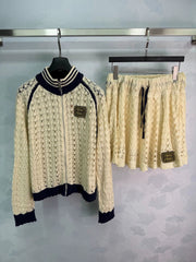 MiuMiu/26 New Hollow-Knit Set