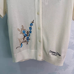 Dior/26ss New Embroidered Knit Cardigan