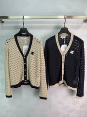 Chanel/26 Early Autumn New V-Neck Sleeveless Knit Cardigan