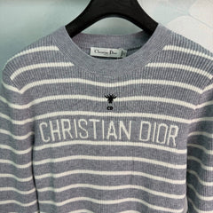 Dior/26 Early Autumn New Striped Knit Long Sleeve