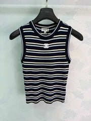 Chanel/26SS New Striped Knit Vest
