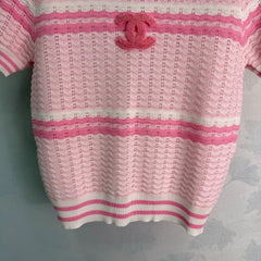 Chanel/26 Early Autumn New Knit Short Sleeve