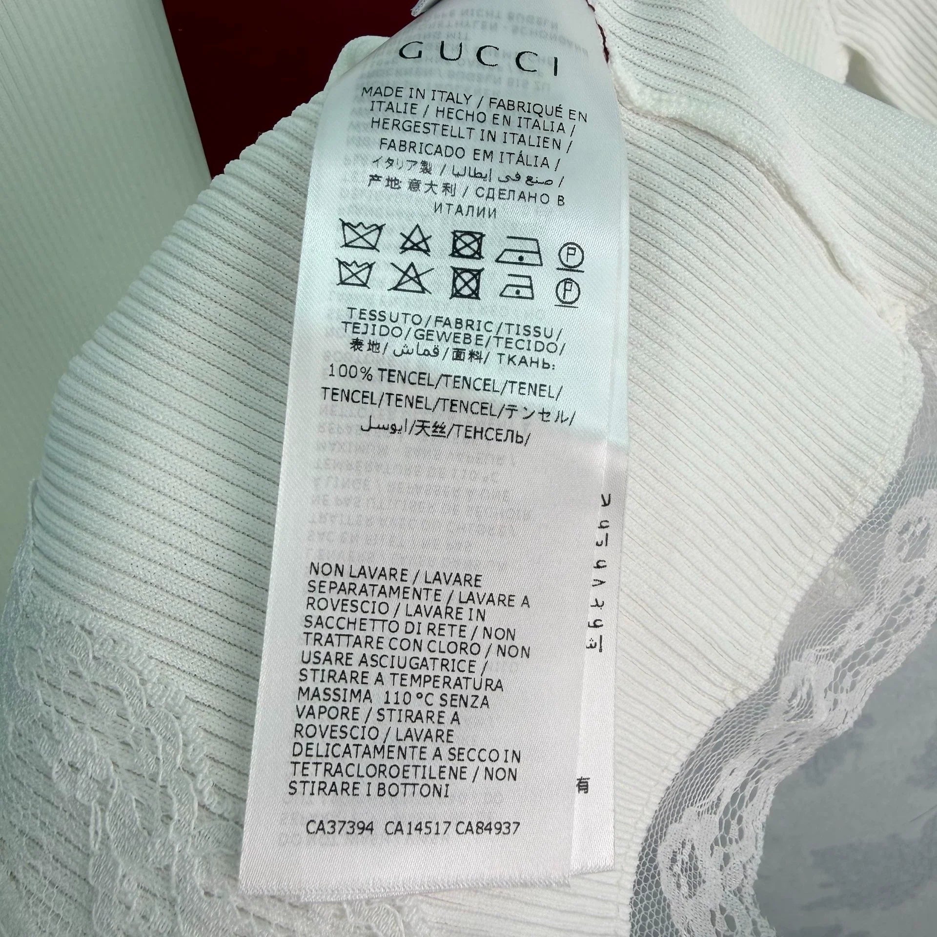 GUCCI/26SS White Knit Dress