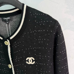 Chanel / 26 Early Fall Color-Block Knit Cardigan