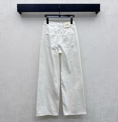 Chanel/26 New Wide-Leg Denim Pants