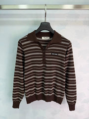 MiuMiu/26 Early Autumn New Knit Polo Shirt
