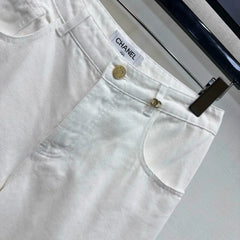 Chanel/26 New Wide-Leg Denim Pants
