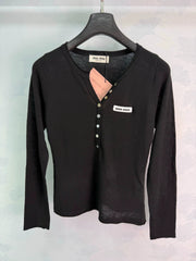 MiuMiu/26 Early Autumn Long-Sleeve Knit Sweater