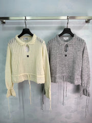 Chanel / 26 Early Autumn New Doll Collar Long-Sleeve Knit Sweater