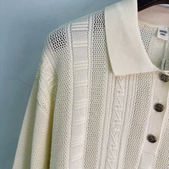 Hermès / 26 Early Fall New Polo Collar Knit Top