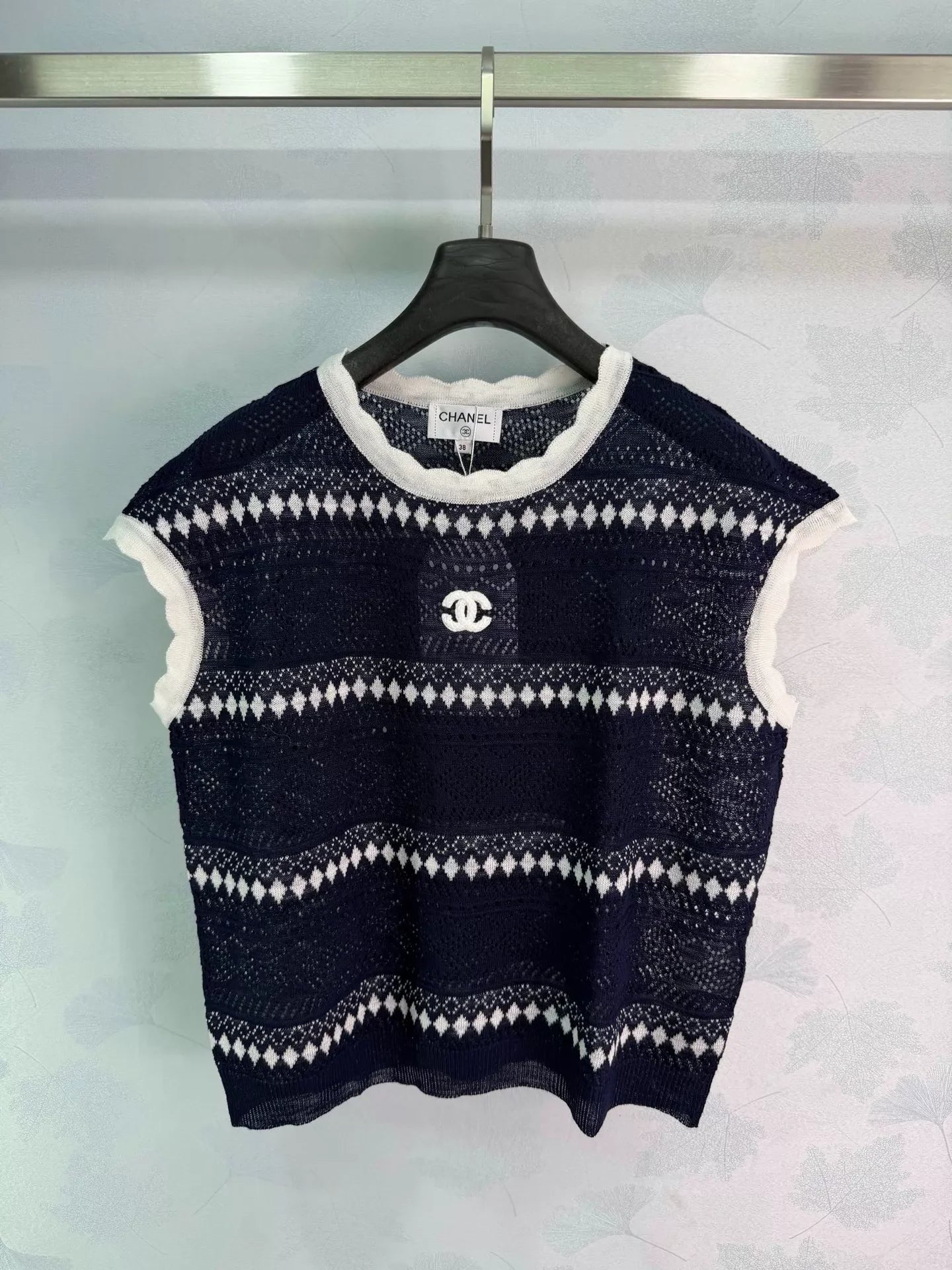 Chanel/26SS New Striped Knit Vest