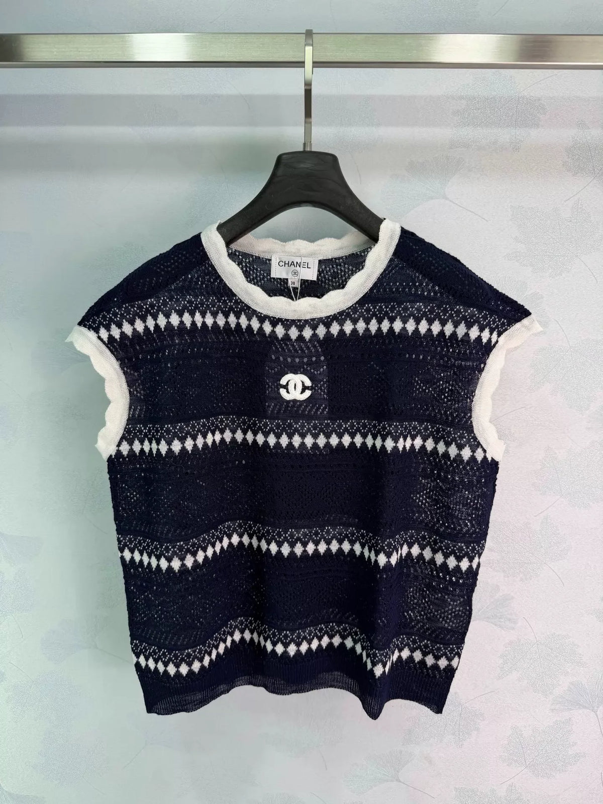 Chanel/26SS New Striped Knit Vest