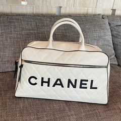 Chanel 2026 Bowling Boston Travel Bag 46cm Lambskin