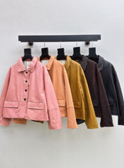 Hermès/26Ss Fall-Winter Latest Lambskin Jacket