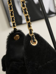 Chanel 2026 Hobo Bag 30cm Black Ponyhair