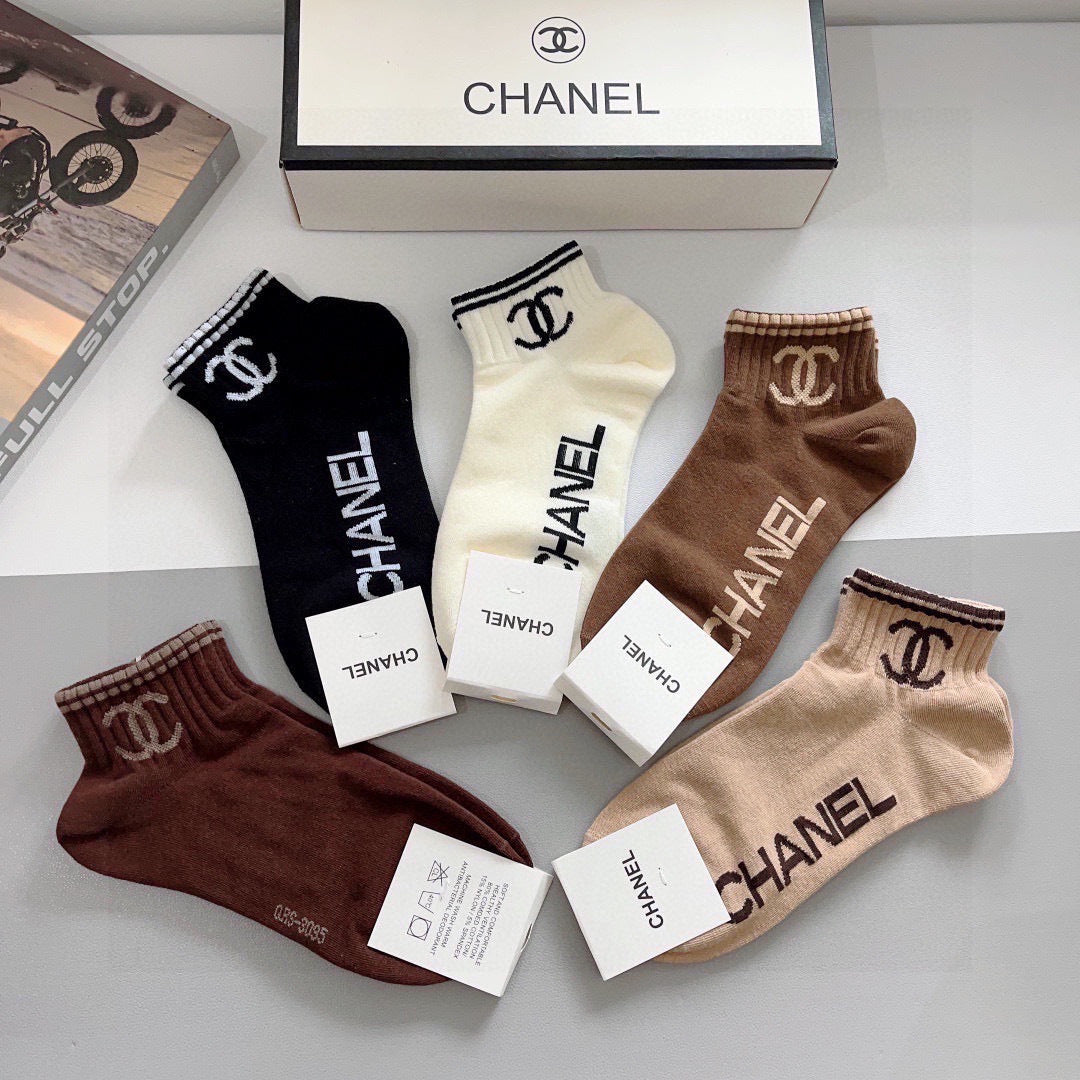 CHANEL 26S ANKLE SOCKS 410348 (1 BOX)