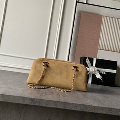 Chanel 2026 Bowling Bag 32cm Suede Leather