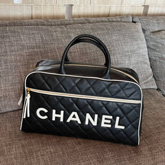 Chanel 2026 Bowling Boston Travel Bag 46cm Lambskin