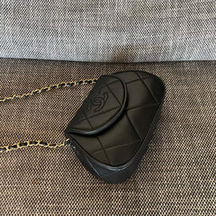 Chanel 2026 Matelasse Coco Mark Bag 22cm Black Lambskin