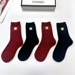 CHANEL 26S CREW SOCKS 403655 (1 BOX)