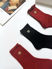 CHANEL 26S CREW SOCKS 407172 (1 BOX)