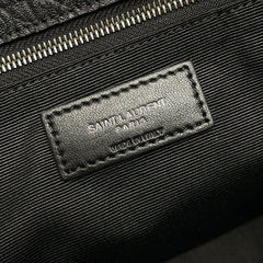YSL 2026 Niki Messenger Black 28cm Grained Calfskin