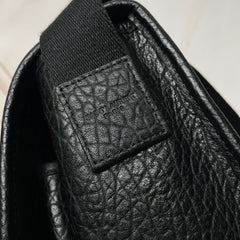 YSL 2026 Niki Messenger Black 28cm Grained Calfskin