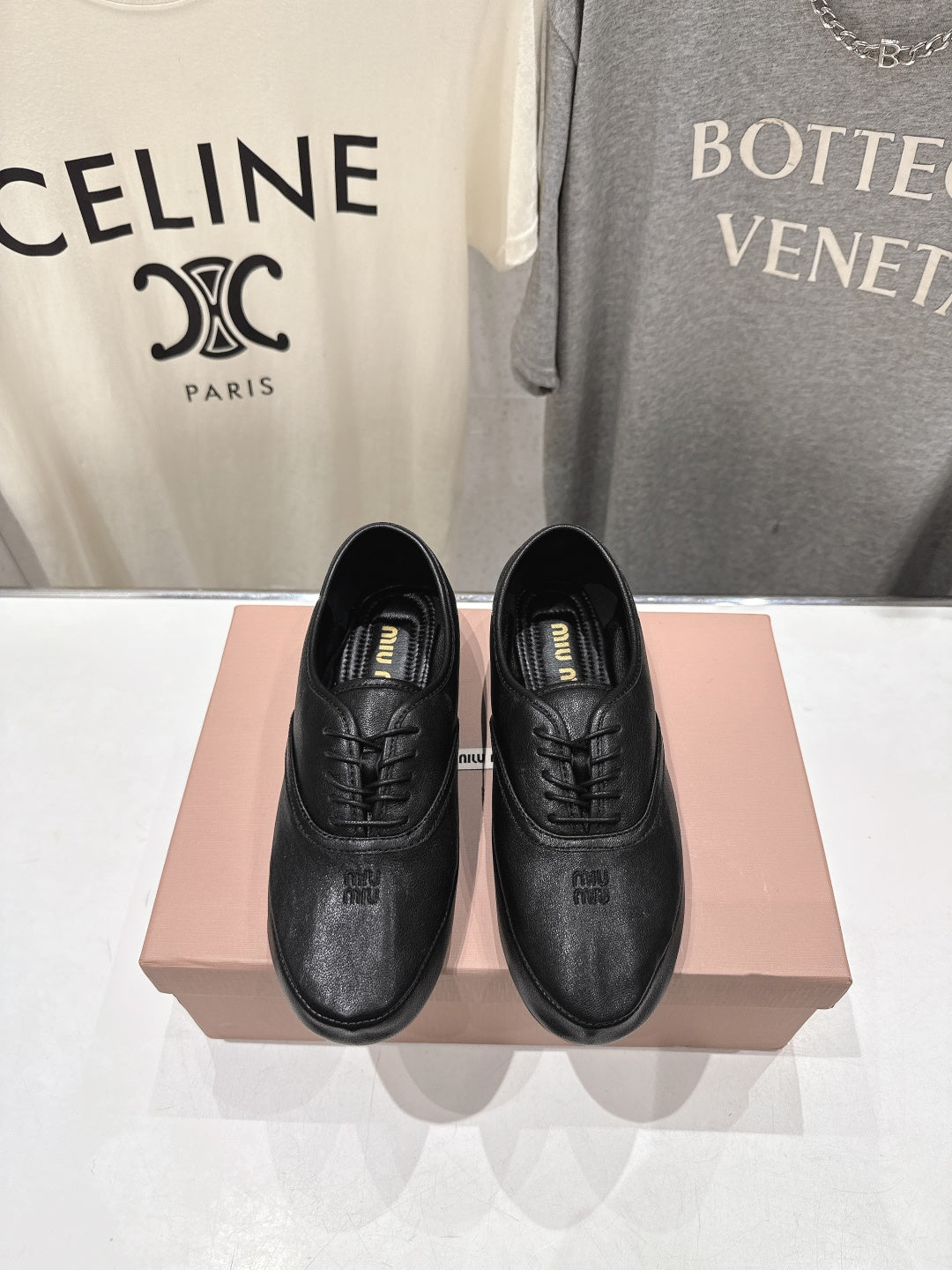 MiuMiu/26SS NEW French fairy style Mary Jane flat shoes