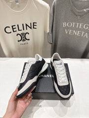 chanel/26SS NEW Diamond Panda Shoes Casual White Shoes Sports Shoes