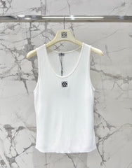 LOEWE/26SS NEW Embroidered knitted sleeveless vest