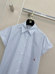 chanel/🔥Highest Quality🔥26SS NEW Lapel short-sleeved shirt