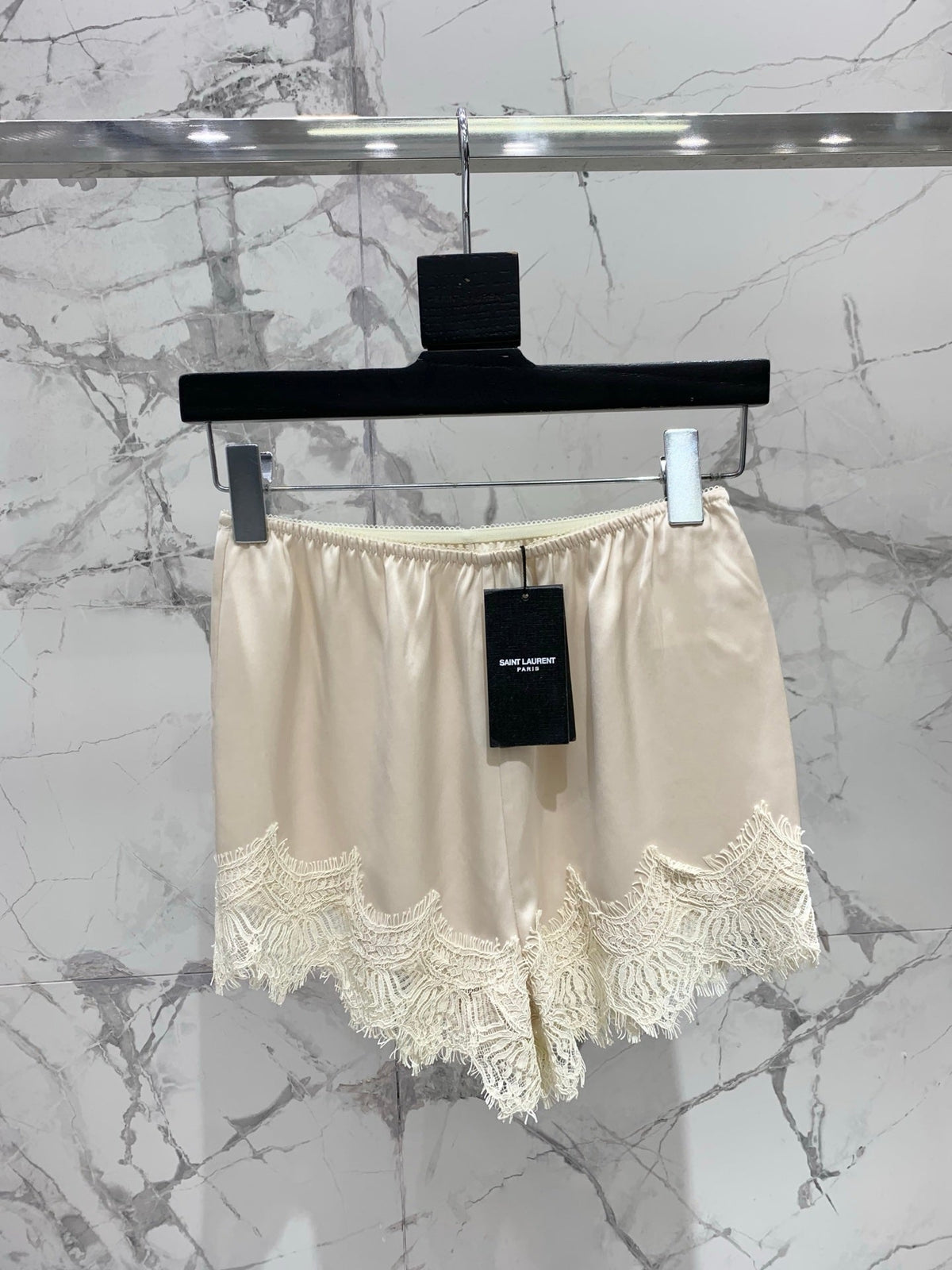 Yves Saint Laurent/🔥Highest Quality🔥26SS NEW romantic and sexy lace acetate shorts
