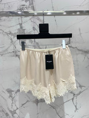 Yves Saint Laurent/🔥Highest Quality🔥26SS NEW romantic and sexy lace acetate shorts