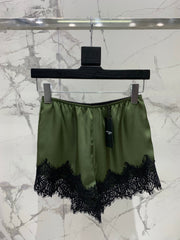 Yves Saint Laurent/🔥Highest Quality🔥26SS NEW romantic and sexy lace acetate shorts