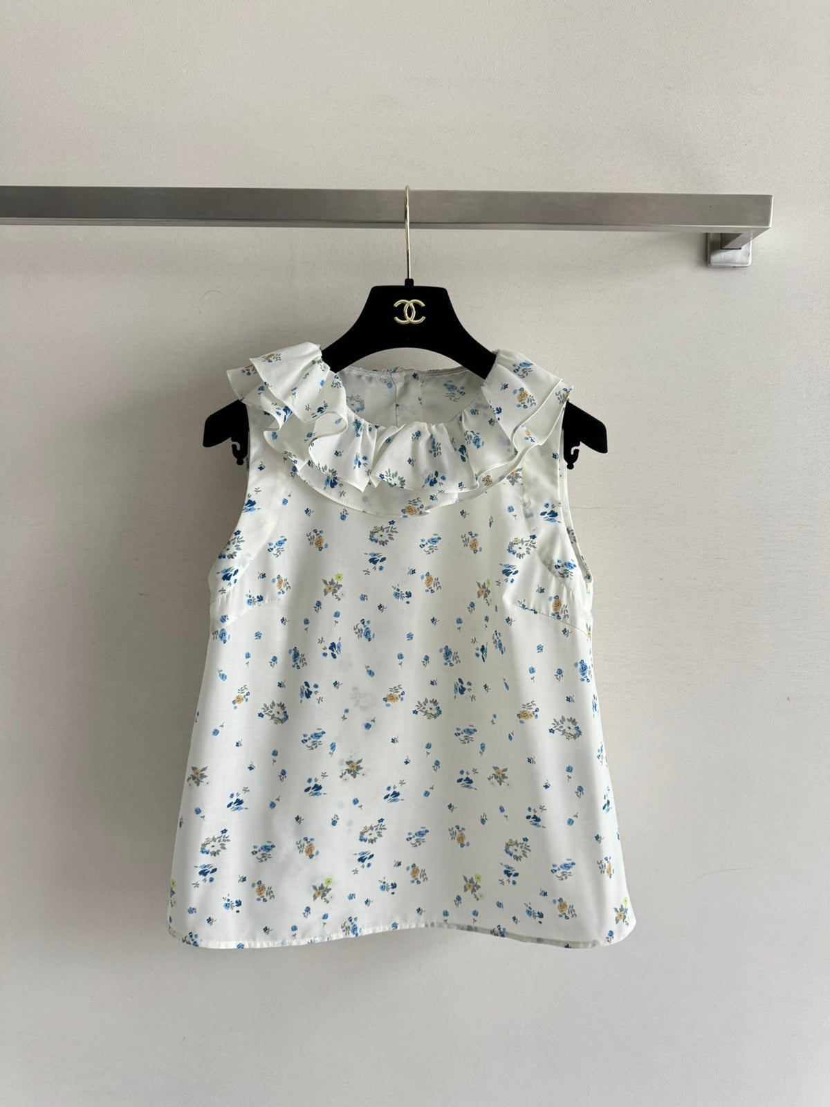 chanel/26SS NEW Court Style Floral Vest Shirt