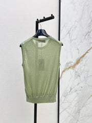 Fendi/26SS NEW Olive Green Sleeveless Vest