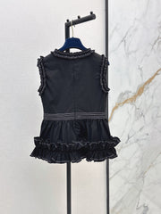 Louis Vuitton/26SS NEW Sleeveless Top with Ruffled Hem