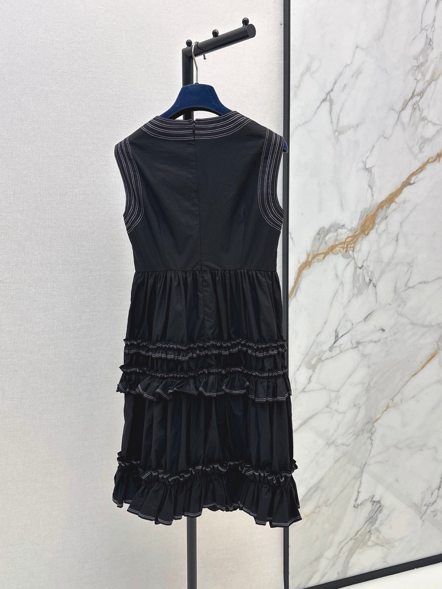 Louis Vuitton/26SS NEW Sleeveless Long Dress with Ruffled Hem
