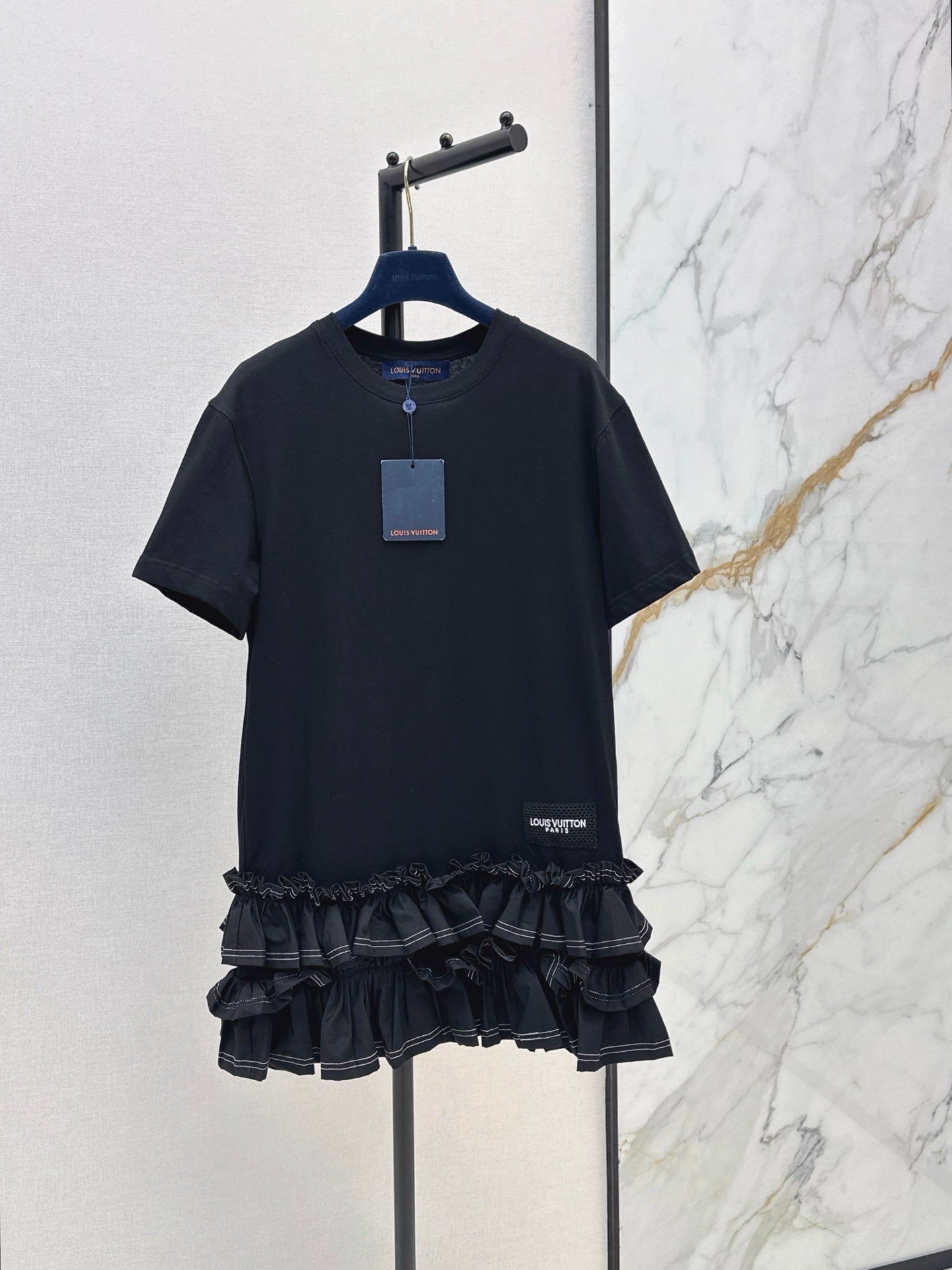 Louis Vuitton/26SS NEW Sleeveless Short Dress with Ruffled Hem