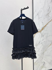 Louis Vuitton/26SS NEW Sleeveless Short Dress with Ruffled Hem