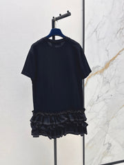 Louis Vuitton/26SS NEW Sleeveless Short Dress with Ruffled Hem