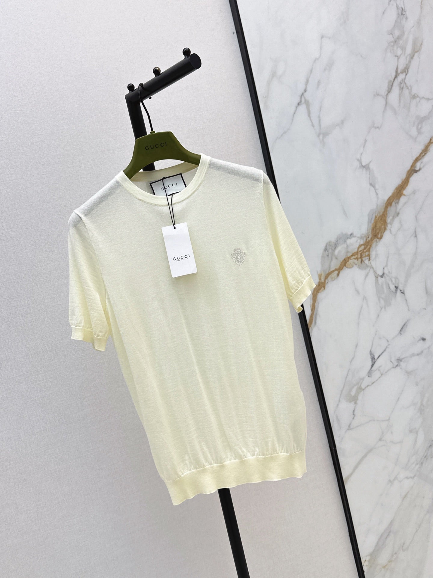 26SS NEW Delicate Embroidered Crew Neck Knit Sweater