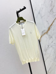 26SS NEW Delicate Embroidered Crew Neck Knit Sweater