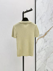 26SS NEW Coco's outfit: Knitted polo short-sleeved top 💛